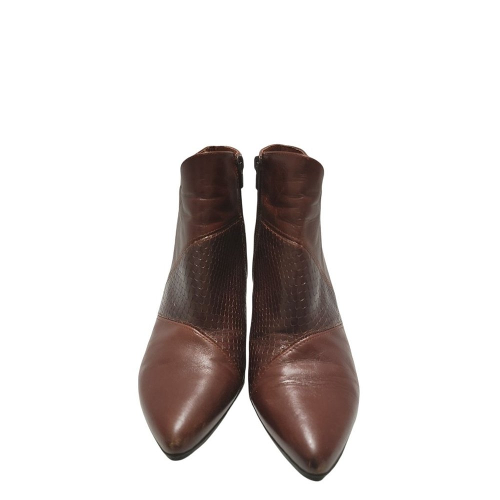 LOOKXART COLLECTION BROWN HEELS BOOTS (38) 7.5